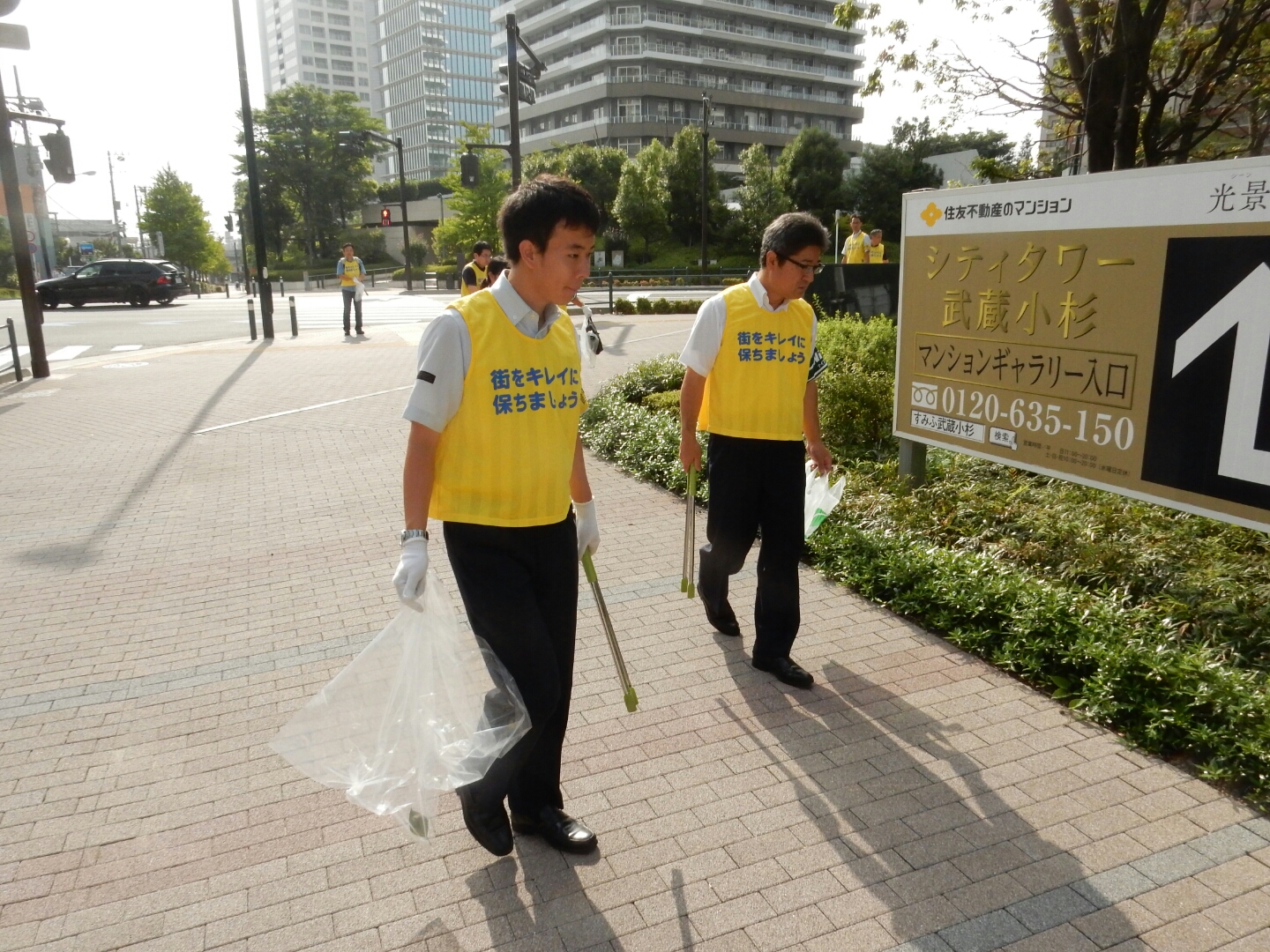 実施報告 8月５日 土 早朝清掃 Npo法人小杉駅周辺エリアマネジメント